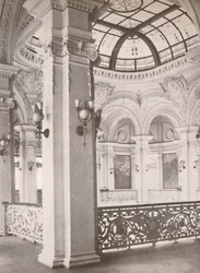 National Library: a corner of the gallery overlooking the public reading hall, 1914