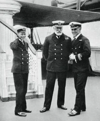 Navy Cadet Prince Albert with Admiral Sir Lewis Beaumont, 1912