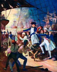 Nelson at the Battle of the Nile