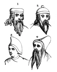 Norman head coverings, 1910