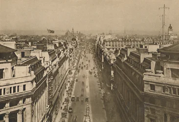 On The Roof of Bush House, Looking From Kingsway Towards The Northern Heights