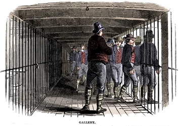 On board a prison hulk