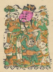 One Hundred Thirty-Five Woodblock Prints Including New Year