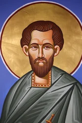 Orthodox Church in Pedoulas, Cyprus, Saint Damian Fresco, Pedoulas, Cyprus