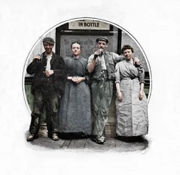 Outside a public house, London, c1903