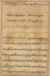 Page from Tales of a Parrot Tuti-nama: text page