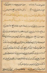 Page from Tales of a Parrot Tuti-nama: text page