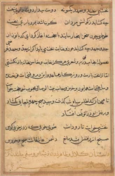 Page from Tales of a Parrot Tuti-nama: Text Page, c. 1560