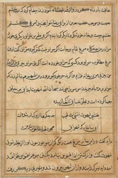 Page from Tales of a Parrot Tuti-nama: text page, c. 1560