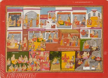Page from a series of the Bhagavata Purana