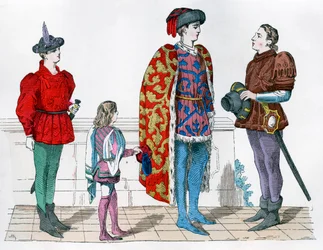 Page, Master and Valet, 1440-1450