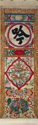 Painted Panel of Character Recite