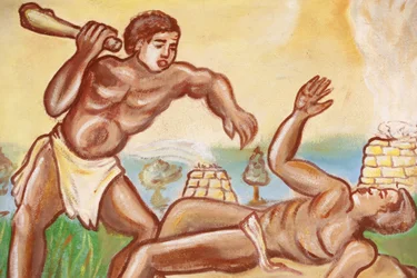 Painting in Our Lady of Togo Church: Cain & Abel, Togoville, Togo