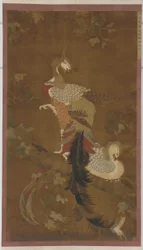 Pair of Phoenixes on a Paulownia Tree, Ming Dynasty, 16th Century