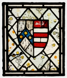 Panel with Heraldic Shield of Johnson