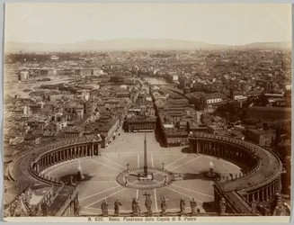 Panorama dalla Cupola di S. Pietro, Rome, c. 1860s