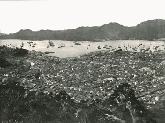 Panoramic view of the city, Nagasaki, Japan, 1895
