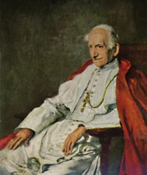 Pope Leo XIII, 1810-1903 - Painting by Fülöp