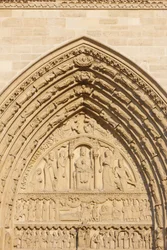 Paris Notre Dame Cathedral west wing: Saint Anne