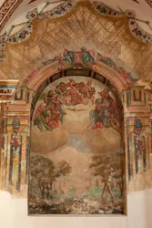 Parish Church of San Agustín. Interior. A Chapel. Wall Paintings. School of Zurbaran. Baroque. 17th Century.