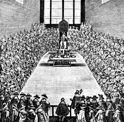 Parliament in Session in the Reign of James I, early 17th century