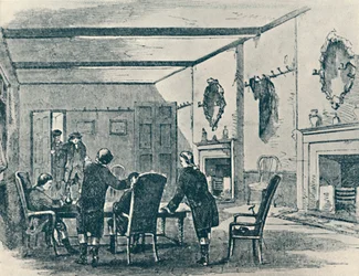 Parlour of the Three Crowns Inn, Lichfield, 1907