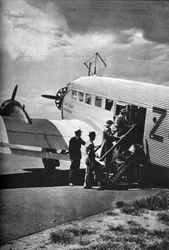 Passengers Boarding One of the Junkers Airliners of South African Airways, c1936-c1937