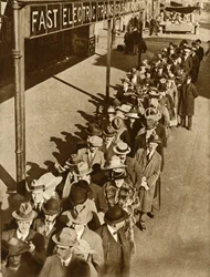 Passengers waiting at Goldhawk Road Station in London during the railway strike