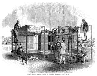 Patent Vertical Printing Machine, Great Exhibition, London
