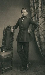 Paul von Hindenburg 1847-1934, as a cadet in Wahlstatt, 1860, 1930s