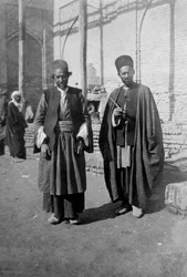 Persian Pilgrims Outside Kazimain Mosque, Iraq