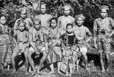 Philippine Islanders in Fete-Day Costume