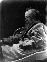 Photographic portrait of G F Watts profile