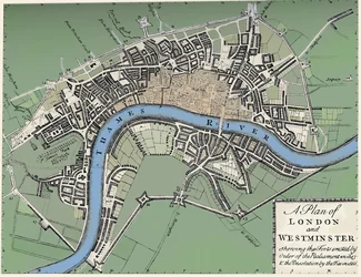 Plan of London and Westminster, 1749