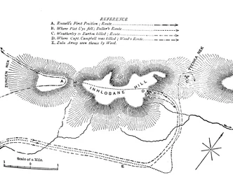 Plan of the Fight on the Inhlobane Mountain, March 28, 1979