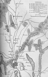 Plan of the Operations Round Kabul, Dec. 9-15, 1879, c1880