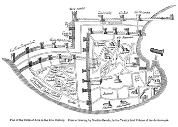Plan of the Town of Acre, Palestine