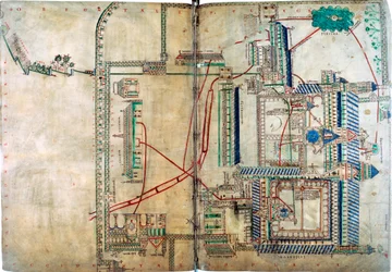 Plan of the Water Supply System to Canterbury Cathedral