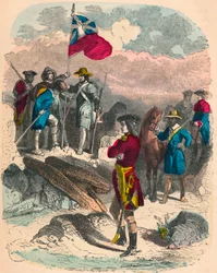 Planting of the Royal Flag on the Ruins of Fort Duquesne, 1758