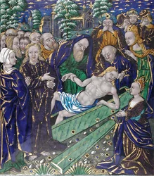 Plaque with the Raising of Lazarus, French, first half 16th century