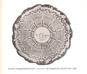 Plate commemorating WG Grace