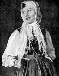 Polish Woman in Traditional Dress