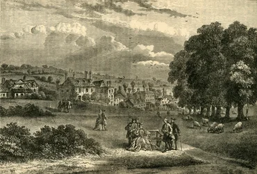 Pond Street, Hampstead, in 1750, c. 1876