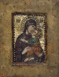 Portable Icon with the Virgin Eleousa, Byzantine