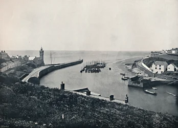 Porthleven - The Harbour and Look-Out, 1895