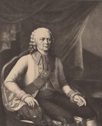 Portrait of Admiral Vasily Alexeyevich Myatlev 1694-1761 (After Józef Oleszkiewicz)