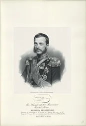Portrait of Grand Duke Michael Nikolaevich of Russia 1832-1909, 1858