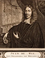 Portrait of Johan de Witt 1625-1672 From: Schauplatz des Krieges, 1675