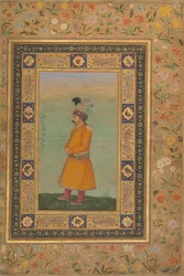 Portrait of Muhammad Ali Baig, Folio from the Shah Jahan Album, recto