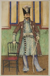 Portrait of Nasser al-Din Shah Qajar, Shahanshah of Persia
